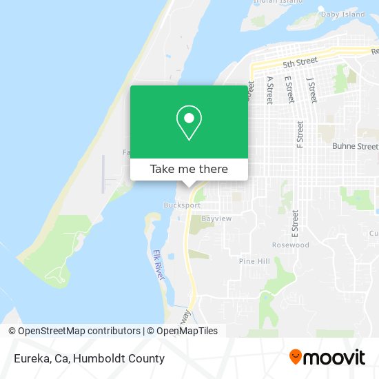Mapa de Eureka, Ca