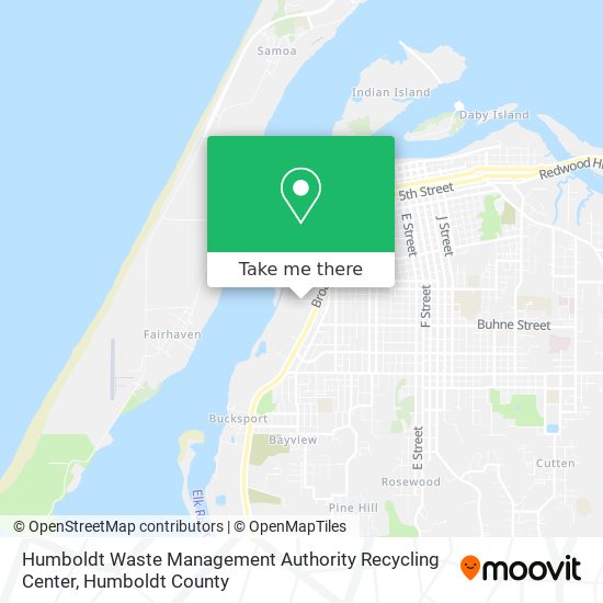 Mapa de Humboldt Waste Management Authority Recycling Center