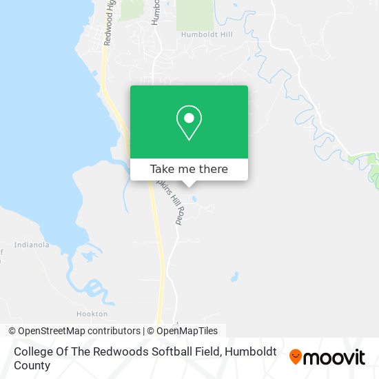 College Of The Redwoods Softball Field map