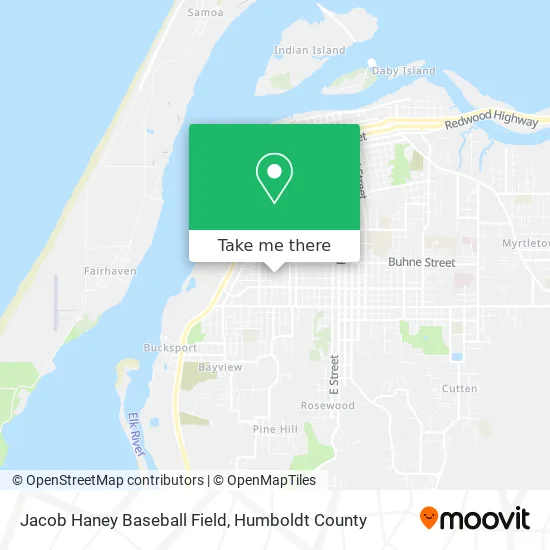 Mapa de Jacob Haney Baseball Field