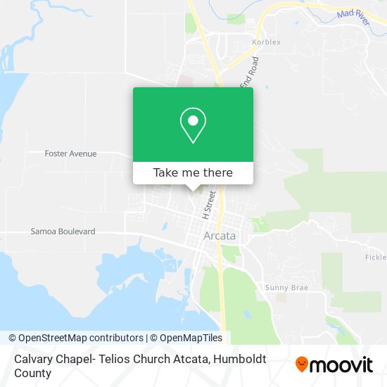 Mapa de Calvary Chapel- Telios Church Atcata