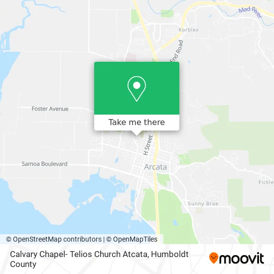 Calvary Chapel- Telios Church Atcata map