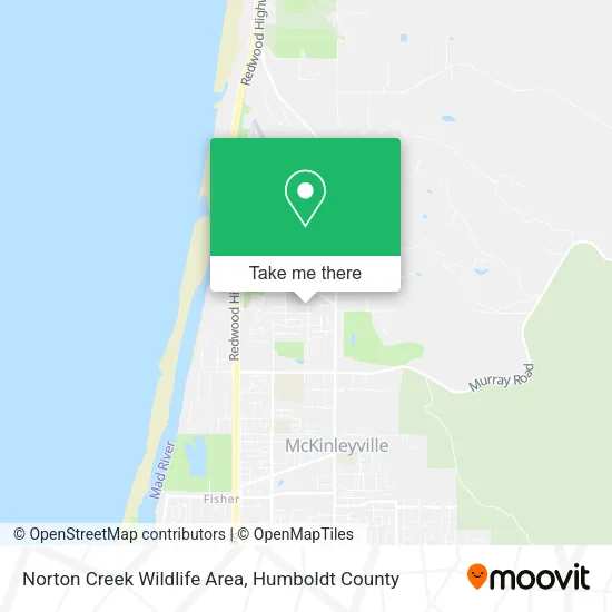 Norton Creek Wildlife Area map