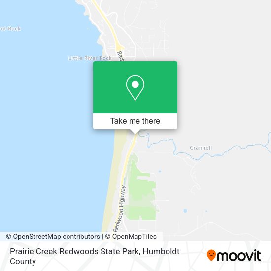 Prairie Creek Redwoods State Park map