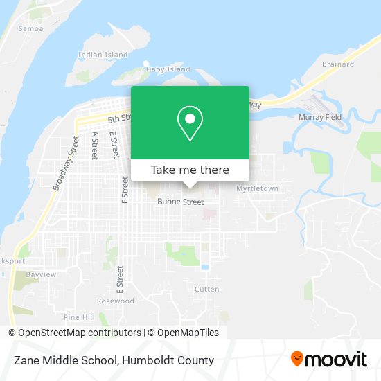 Zane Middle School map