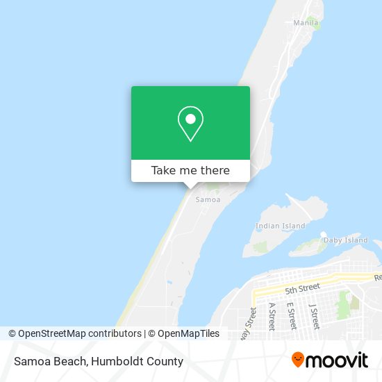 Samoa Beach map