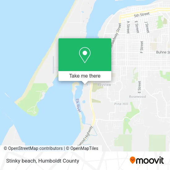 Stinky beach map