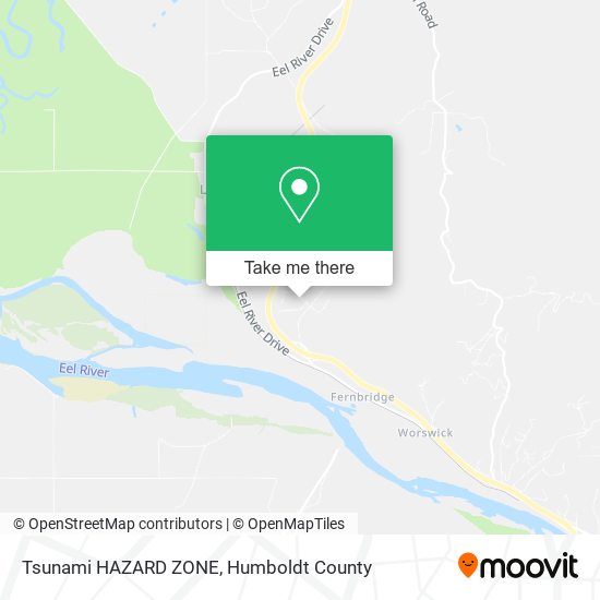 Mapa de Tsunami HAZARD ZONE