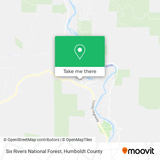 Mapa de Six Rivers National Forest