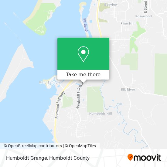 Humboldt Grange map
