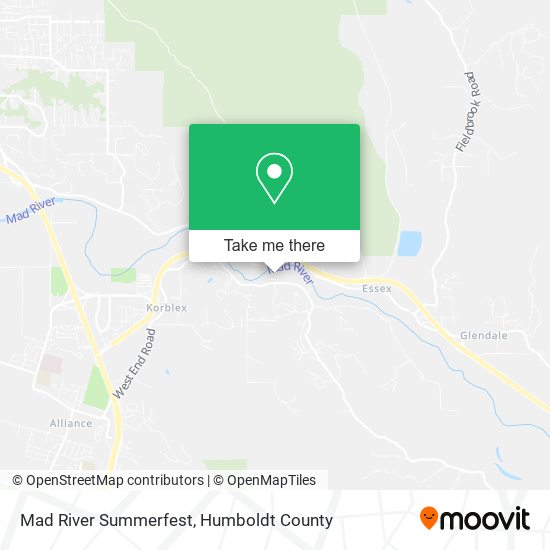 Mapa de Mad River Summerfest