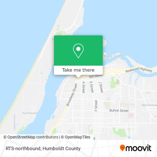 RTS-northbound map