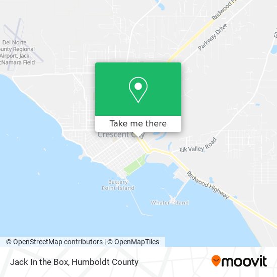 Jack In the Box map