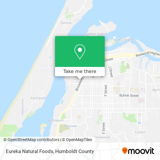 Eureka Natural Foods map