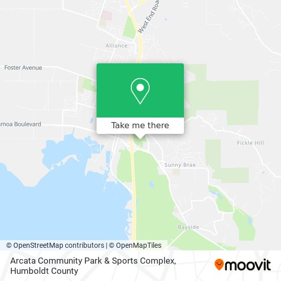 Arcata Community Park & Sports Complex map