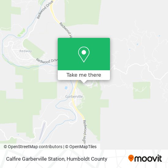 Calfire Garberville Station map