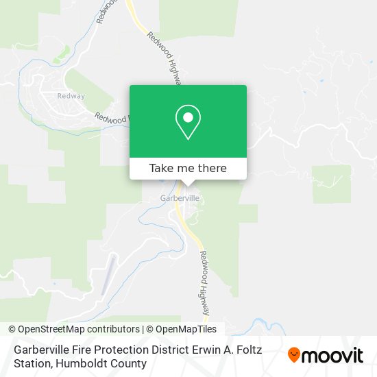 Garberville Fire Protection District Erwin A. Foltz Station map