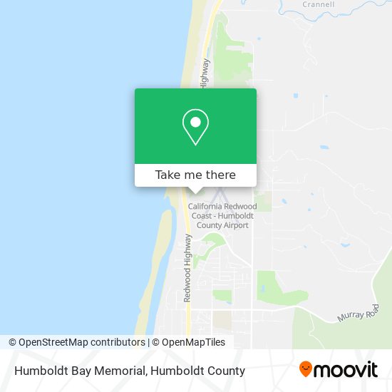 Humboldt Bay Memorial map