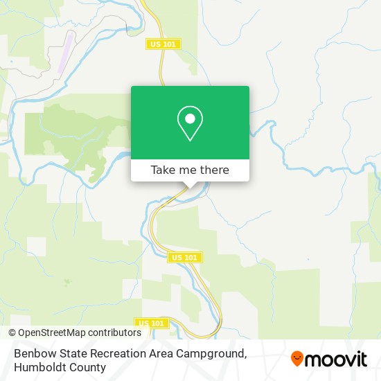 Benbow State Recreation Area Campground map