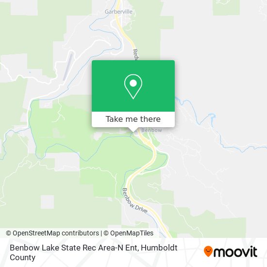 Benbow Lake State Rec Area-N Ent map