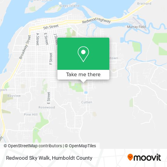 Redwood Sky Walk map