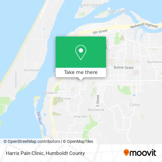 Harris Pain Clinic map