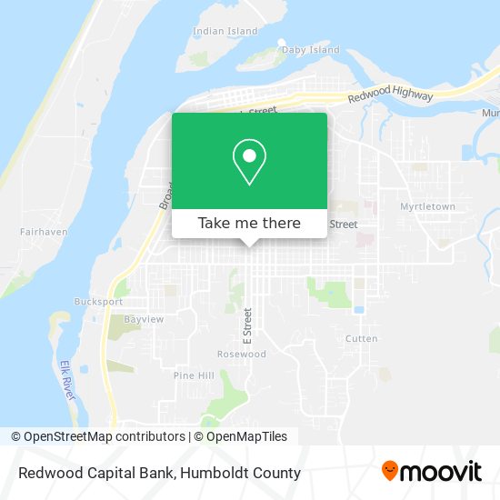 Mapa de Redwood Capital Bank