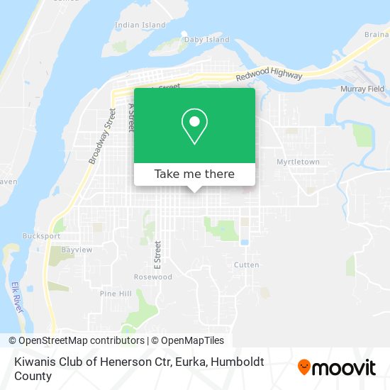 Mapa de Kiwanis Club of Henerson Ctr, Eurka