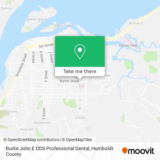 Burke John E DDS Professional Dental map