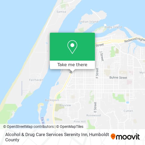 Mapa de Alcohol & Drug Care Services Serenity Inn