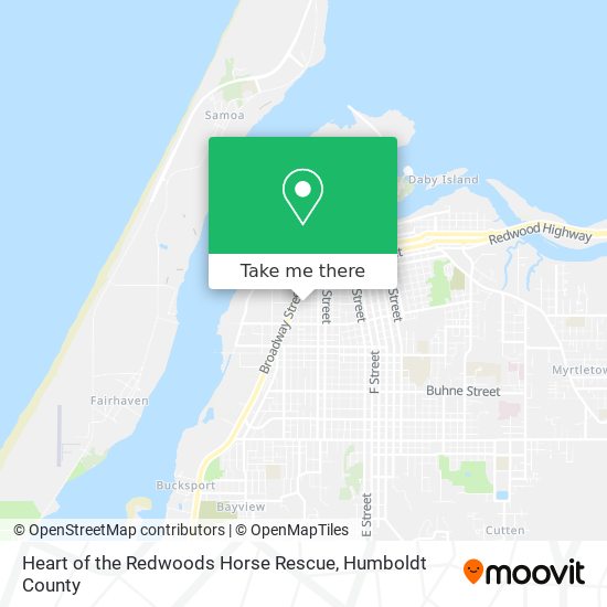 Mapa de Heart of the Redwoods Horse Rescue