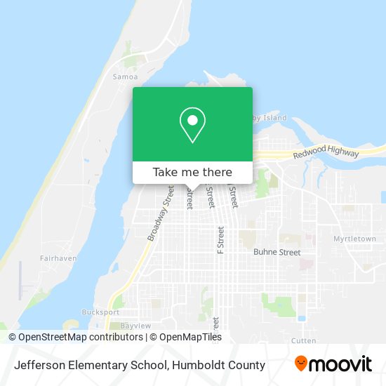 Jefferson Elementary School map