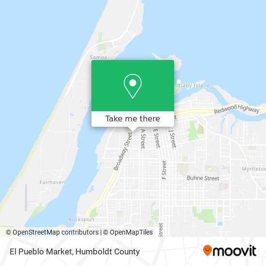 El Pueblo Market map