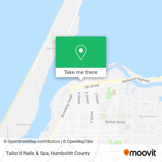 Tailor'd Nails & Spa map