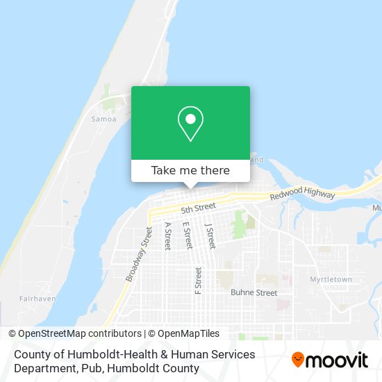 County of Humboldt-Health & Human Services Department, Pub map