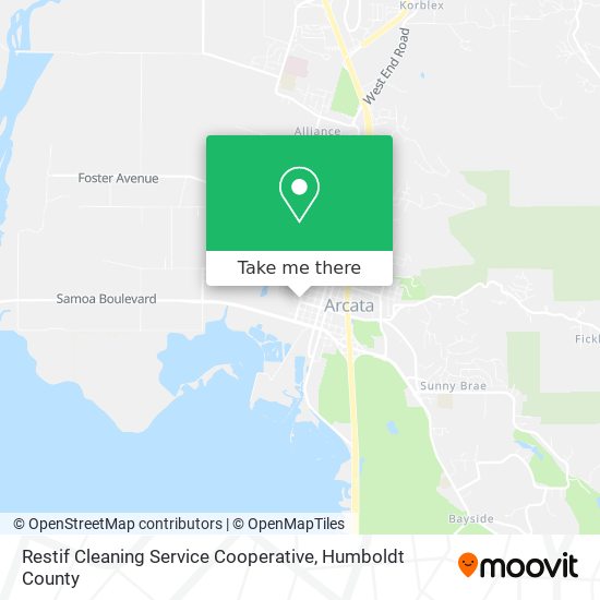 Restif Cleaning Service Cooperative map