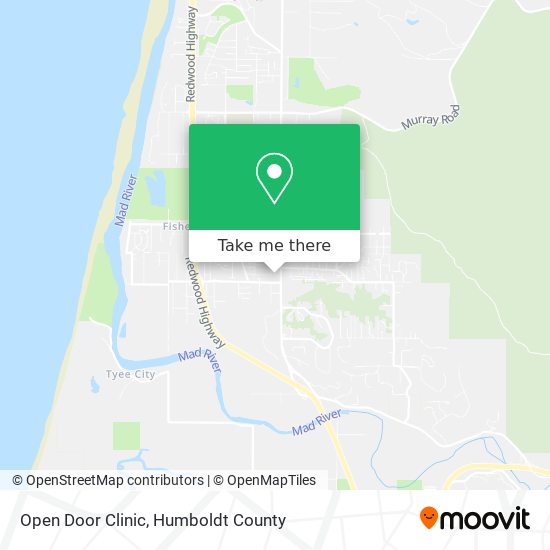 Mapa de Open Door Clinic