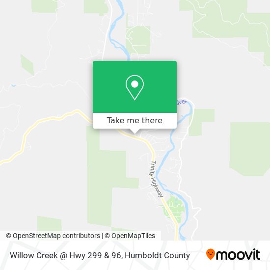 Mapa de Willow Creek @ Hwy 299 & 96