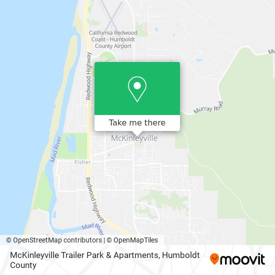 Mapa de McKinleyville Trailer Park & Apartments