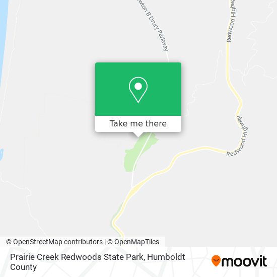Mapa de Prairie Creek Redwoods State Park