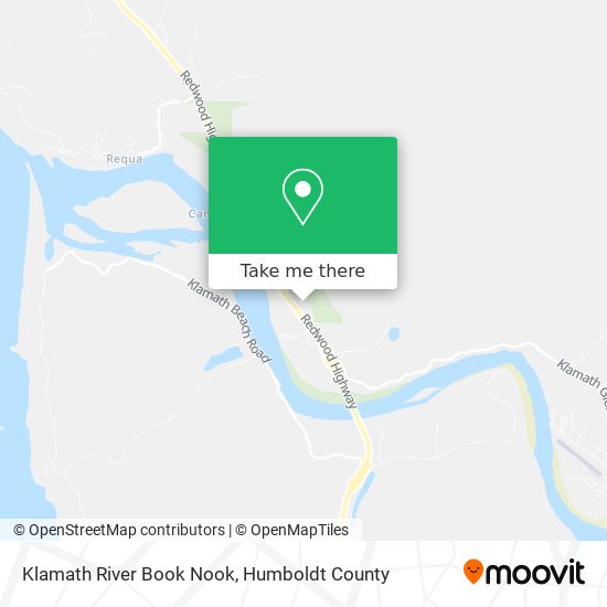 Mapa de Klamath River Book Nook