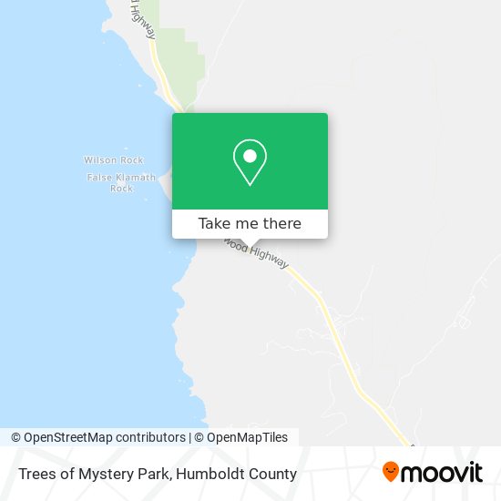 Trees of Mystery Park map