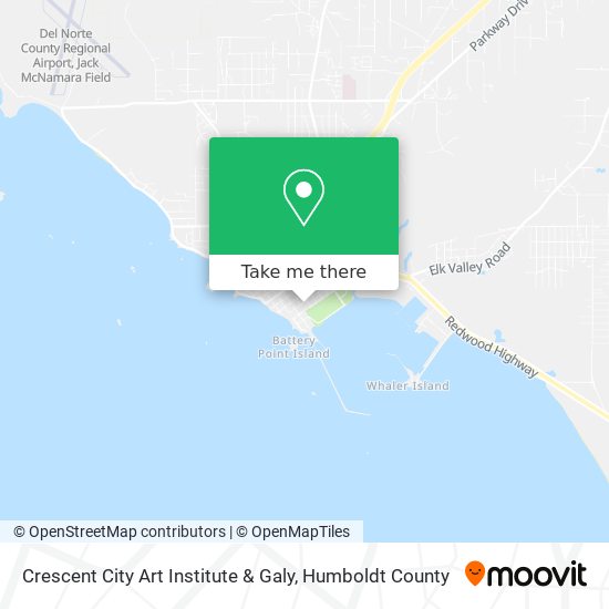 Crescent City Art Institute & Galy map