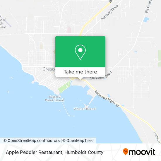 Mapa de Apple Peddler Restaurant