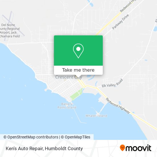 Mapa de Ken's Auto Repair