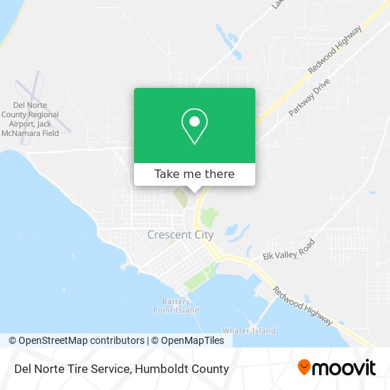 Mapa de Del Norte Tire Service
