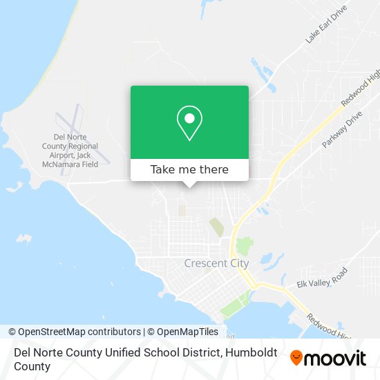Mapa de Del Norte County Unified School District