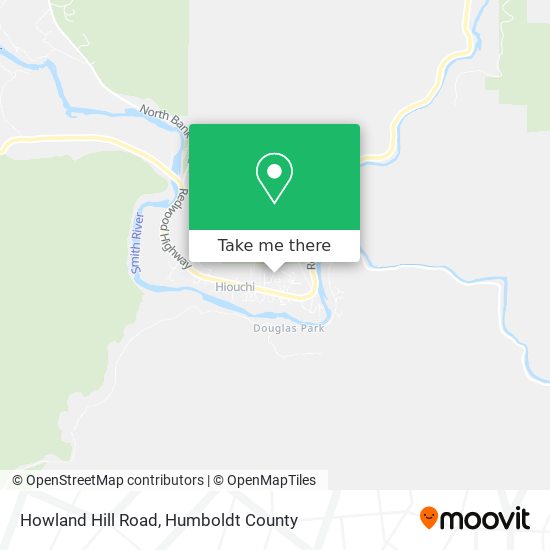 Howland Hill Road map