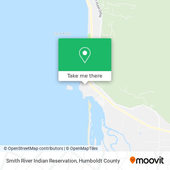 Smith River Indian Reservation map