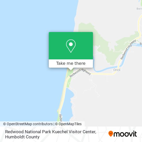 Redwood National Park Kuechel Visitor Center map